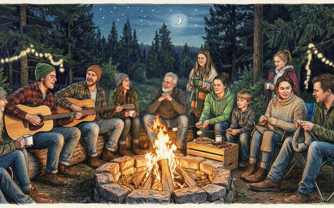 Pop Up Shop &  Stitch with Us At Glen Isle Campfire